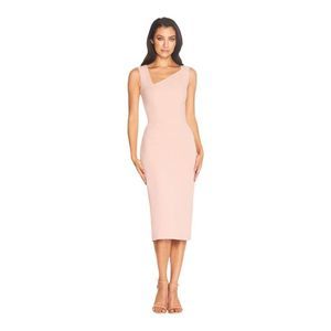 Dress the Population Pink Asymmetrical Sheath Dress